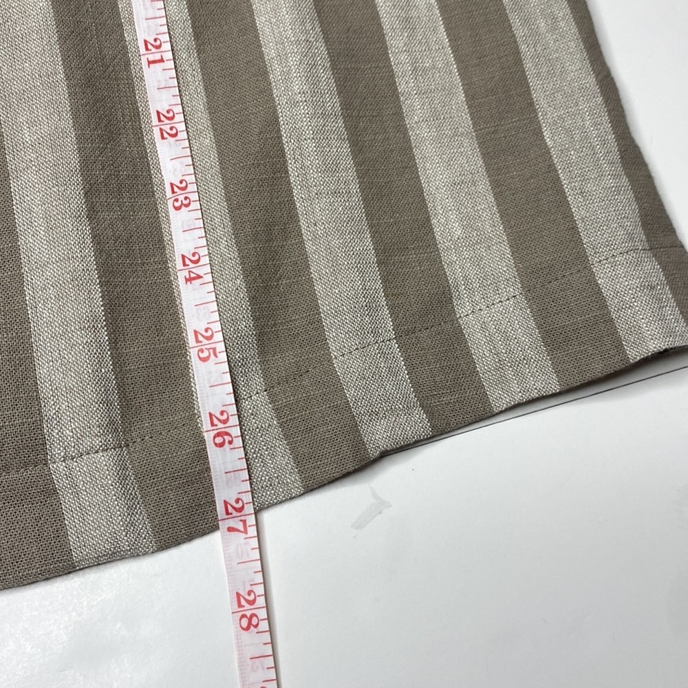 Gray Striped Linen Rayon Blazer Jacket Size Medium By Fashion On Earth - Picture 11 of 11
